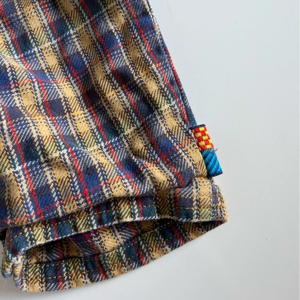 Vintage Gymboree Plaid Overall Jumper